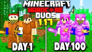 We Survived 100 Days in 1.17 Duo's HARDCORE Minecraft...