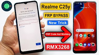 Realme C25Y Frp Bypass Android 11 (New Trick) Realme C25Y RMX3268 Google Account Bypass Without Pc |