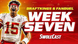 WEEK 7 NFL DRAFTKINGS & FANDUEL DFS LINEUP ADVICE - SWOLECAST