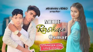 Mere Rashke Qamar | Junaid Asghar | Cute Love Story| New Hindi Song | MSKHANDJVIDEO| LOVE 2023 //