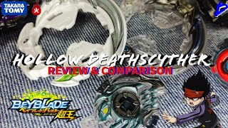 Hollow Deathscyther Review \u0026 Comparison | Takara Tomy VS Flame Brand | Beyblade Burst Comparison