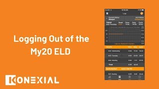 How to Log Out of ELD App - My20 ELD Tutorial