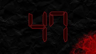 Countdown from 47 to 0 in RED