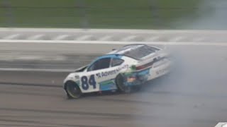 JIMMIE JOHNSON AND OTHERS CRASH - 2024 ADVENTHEALTH 400 NASCAR CUP SERIES AT KAN