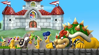 New Super Mario Bros. Wii - All Castle Bosses (Koopaling Battles)