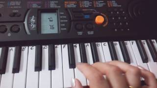 Tera Mujhse Hai Pehle Ka Nata Koi on Keyboard Piano|  Easy Keyboard