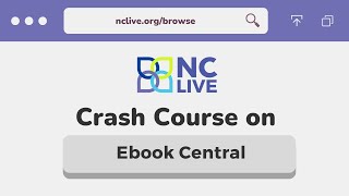 Crash Course On Ebook Central