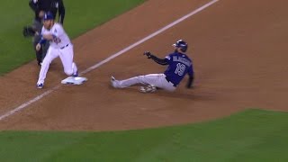 COL@LAD: Blackmon, Descalso pull off double steal