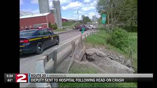 Otsego County Sheriff's deputy injured in head-on crash in Springfield