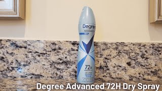 In Hand Review of Degree Advanced Antiperspirant Deodorant Dry Spray 72-Hour