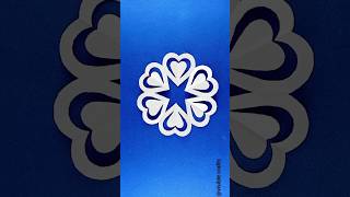 snowflake paper cutting design #diy #crafts #papercrafts #5mjnutecrafts