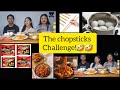 The chopsticks Challenge! || sisters and brother Challenge || fun and crazy 🤪 😜 🤣 😂 || best games 🤣