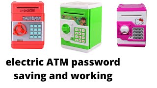 Electronic Piggy Bank ATM Password Money Box