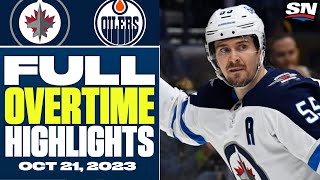 Jets vs. Oilers | FULL Overtime Highlights - October 21, 2023