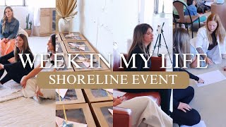 VLOG: a raw, make-up free week of prep for Shoreline event!