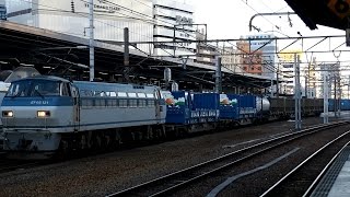 2016/03/29 【長大無蓋コンテナ】 1094レ UM27A EF66-121 名古屋駅