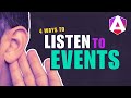 Mastering event listening in Angular: 4 essential techniques