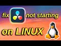 HOW TO FIX DAVINCI RESOLVE 19 & 18 NOT STARTING ON LINUX! - EASY STEP BY STEP GUIDE - @LinuxIsForAll