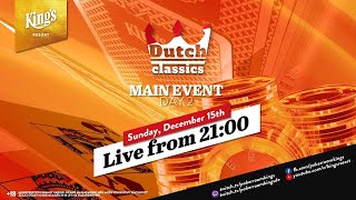 🇳🇱 Day 2 of €250 Dutch Classics  live from King's Resort 👑 (tablesound)