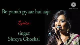 Soona soona lamha lamha |full lyrics song Krishna cottage | be panah pyaar hai aaja | Shreya ghosal