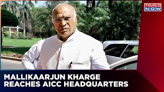 Mallikarjun Kharge Set To Take Over As Cong President, Oath Taking Ceremony Underway | English News