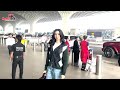 bhagyashree khushi kapoor u0026 sunita ahuja spotted at mumbai airport