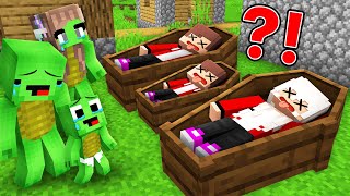 Maizen Family FAKED DEATH to PRANK Mikey FAMILY in Minecraft! - Parody Story(JJ and Mikey TV)