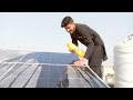 ♥️alhamdulillah solar plate wash kar di 🚿 aur repair kar di 👷🛠️