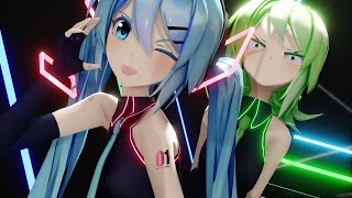 【MMD】脳漿炸裂ガール(Spinal/Brain Fluid Explosion Girl)/れるりり feat.初音ミク・GUMI 【Sour式初音ミク・GUMI】【2K60fps】