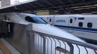 【4K】「のぞみチャイム」発車メロディ と JR東海N700系2000番台 新幹線こだま671号 名古屋行き 発車シーン