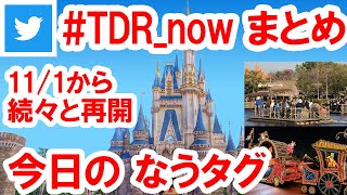 2021-11-01●今日の東京ディズニーリゾートがわかる！／ツイッターの「なうタグ」まとめ