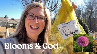 Planting Alliums For Spring Blooms  and My Personal Story How I Got Saved: God!!