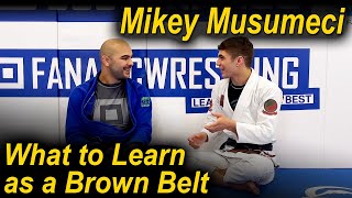 What To Learn In Jiu Jitsu When You Are A BJJ Brown Belt by Mikey Musumeci