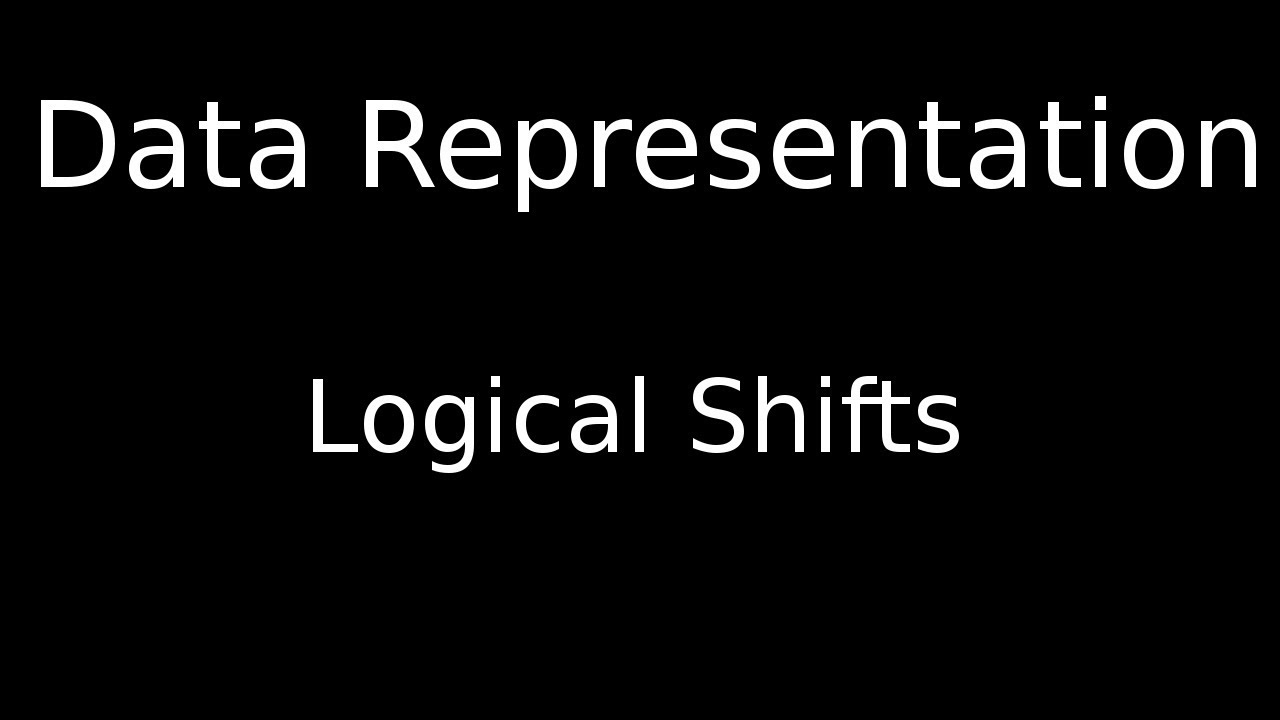Logical Binary Shifts Youtube