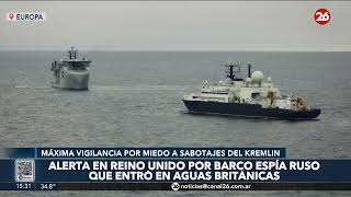 Reino Unido lanza advertencia a Putin tras detectar un barco espía en sus aguas