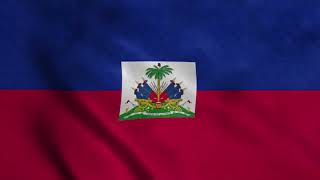 [10 Hours] Haitian Flag Waving - Video & Audio - Waving Flags