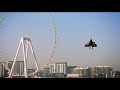 Human Flight in Dubai   Jet man flying on Jumeirah beach, Dubai    Expo Series