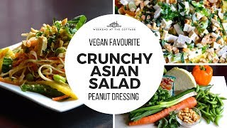 CRUNCHY ASIAN SALAD WITH PEANUT DRESSING recipe!