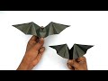 DIY Paper Bat That Fly Like A real Bat | Handmade Origami Bat | Moving Paper Toy Making Ideas