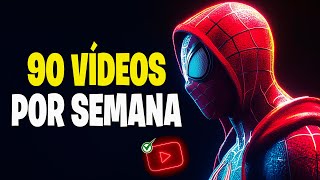 PRODUÇÃO EM MASSA - Como faço 90 VIDEOS por Semana passo a passo!