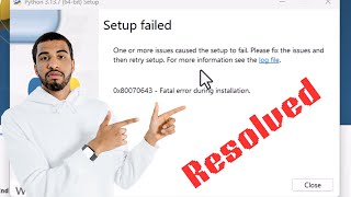 β
πππ¬π¨π₯π―ππ - Setup Failed | Fix Python 3.13.7 Installation Error on Windows 10/11