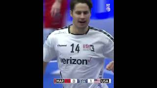 A long wait comes to an end — the USA's first goal at the IHF Men's World Championship in 22 years