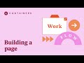 Containers- Building A Page