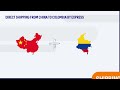 shipping options from china to colombia with the virtual locker logybox