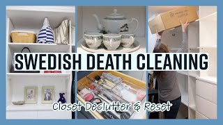 Swedish Death Cleaning + Closet Declutter & Reset