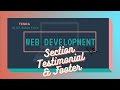 SECTION TESTIMONIAL & FOOTER - MATERIALIZE CSS