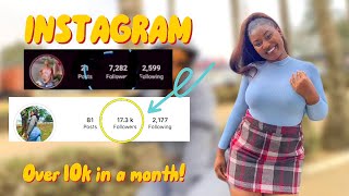 INSTAGRAM GROWTH SECRETS 2022| how i gain over 10k VERY FAST (real followers)