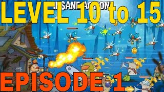 swamp attack - episode 1 -level 10 to 15 ! gameplay ( Walkthrough ) _ GamezMello