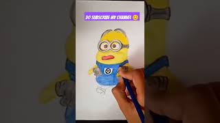 Easy minion drawing || #subscribe #minions #treanding #viral #shortvideo