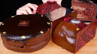 ASMR GODIVA NATUUR CHOCOLATE ICE CREAM CAKE PARTY DESSERT MUKBANG 초콜릿 아이스크림 케이크 먹방 咀嚼音 EATING SOUNDS